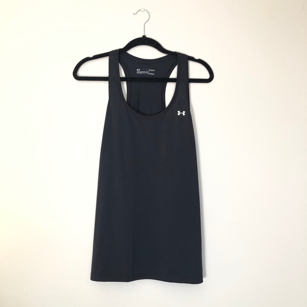 UNDER ARMOUR Black Razorback Top | Large - Picture 3 of 7